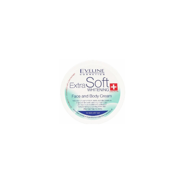 Eveline Whitening Extra Soft kremi yuz va tana uchun 200ml