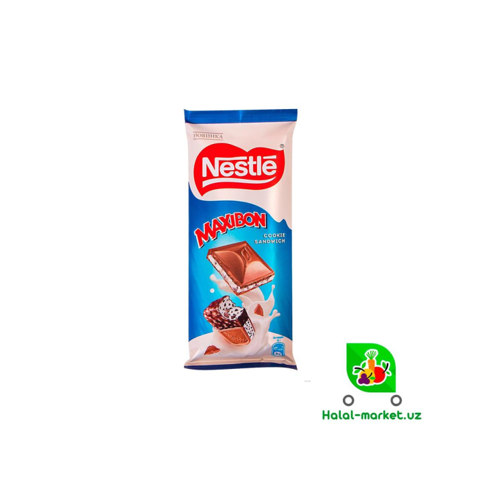 Шоколад NESTLE Maxibon Cookie Sandwich 80г