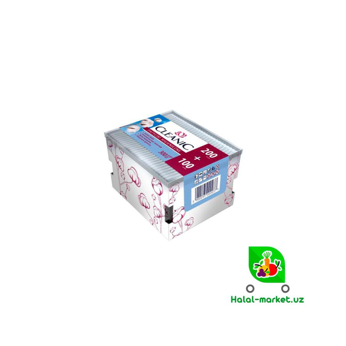 Cleanic 200+100ta paxta tamponlari