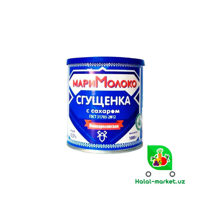 Shirin qaymoq MARIМOLOKO shakar bilan 8,5% J/B 380gr