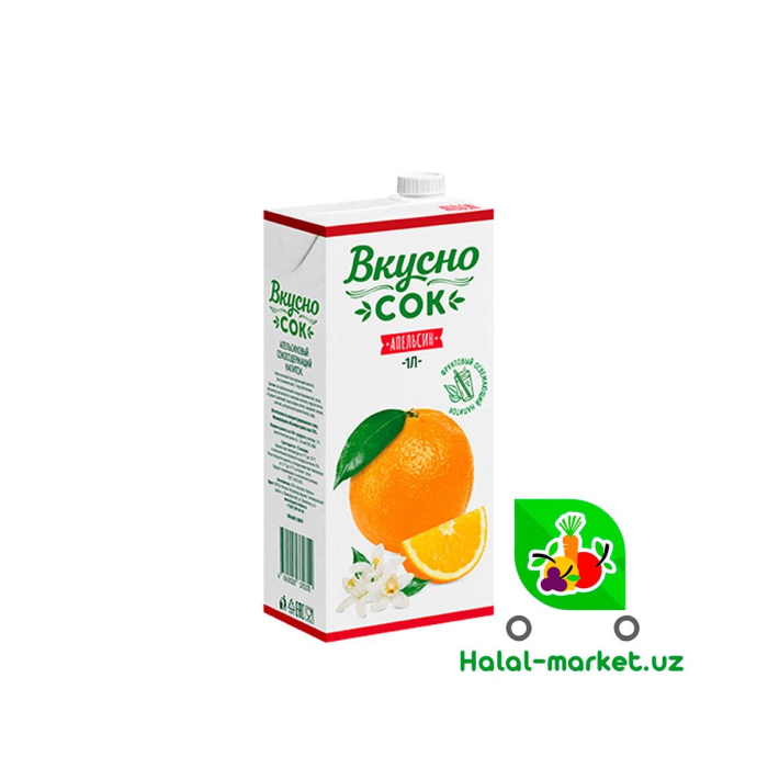Сок " Вкусносок " Апельсиновый 1л