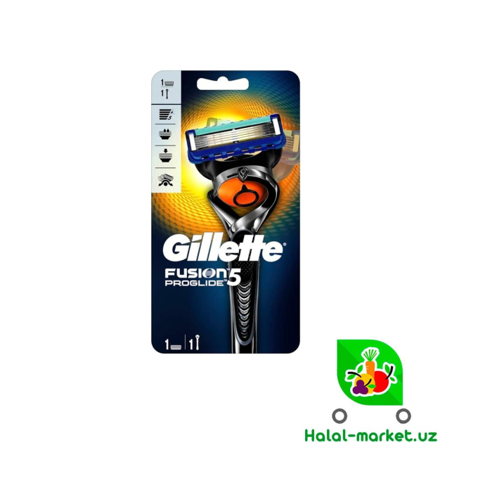 Бритвенный станок GILLETTE Fusion 5 Proglide с 2 кассетой