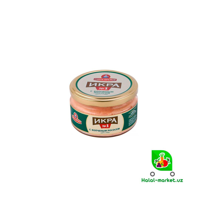 Qizil ikra №1 Smoked salmon bilan 180gr
