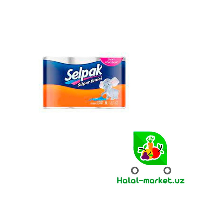 Бумажные полотенца SELPAK Super emici  6 рул.3х слой.