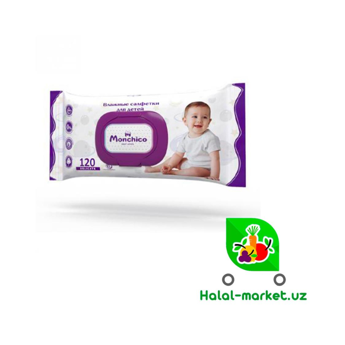 Влажные салфетки Monchico 120шт