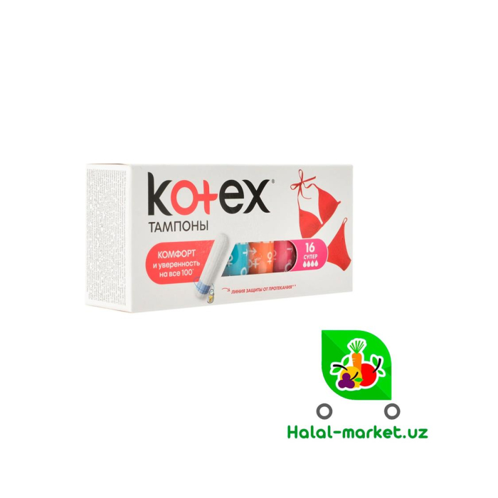 KOTEX SUPER 16 dona tamponlar