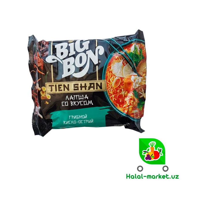 G'ovak va mol go'shti ta'mli Ramen BIG BON 100gr