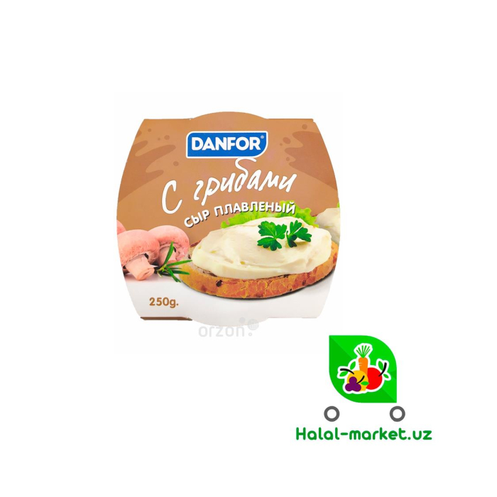 Syr plav. DANFOR Qo'ziqorin 250gr