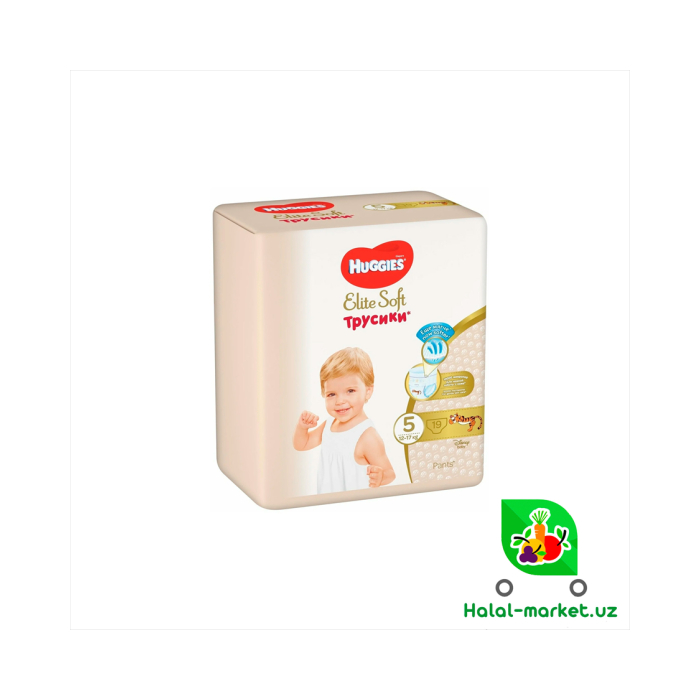 HUGGIES ELITE SOFT PANTS (5) 19ta