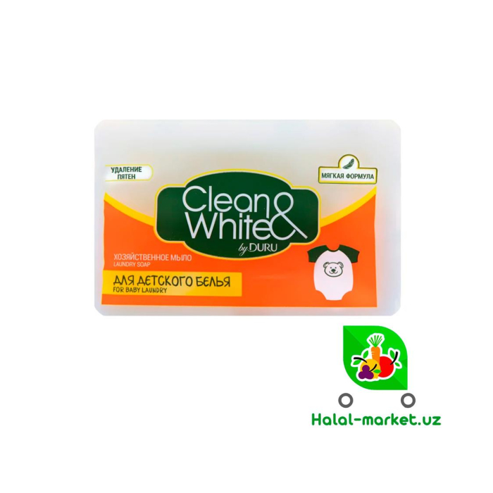 CLEAN WHITE bolalar uchun kir yuvish sovuni 480gr