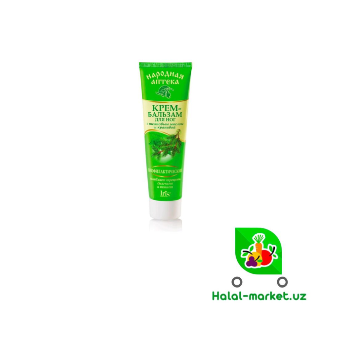 100ml aralash pichan moyi va qichitqi bilan oyoqlar uchun krem-balsam