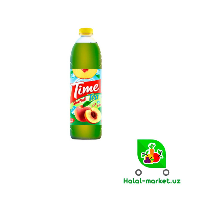 Холодный зеленый чай TIME TEA Персик 1,25л