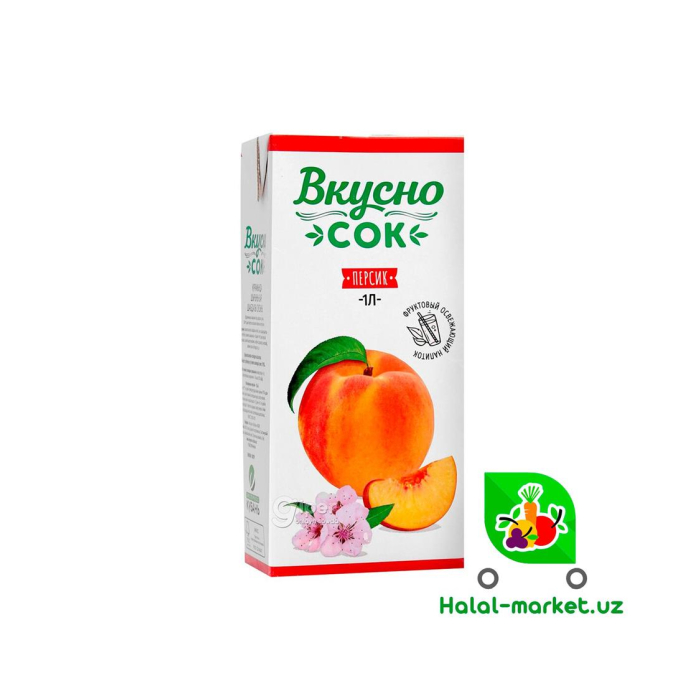 Вкусно Сок Персик 0,95лт