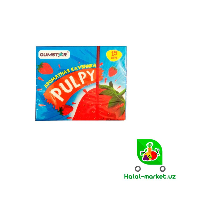 Жев.резинка PULPY Клубника 40.5гр
