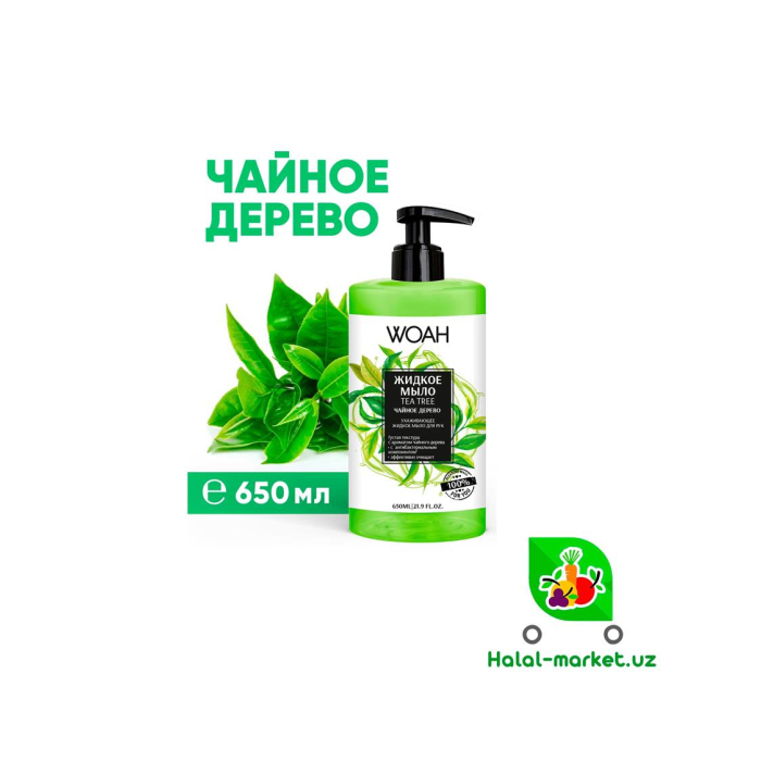 Крем-гель WOAH Чайное дерево 650мл