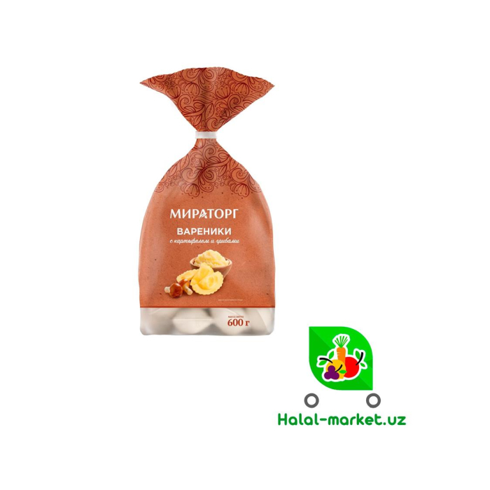 MIROTORG kartoshka va qo'ziqorinli vareni 600g