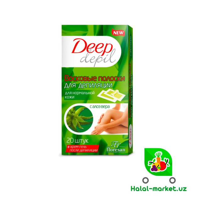 Восковые полоски Deep Depil для депиляции 20шт