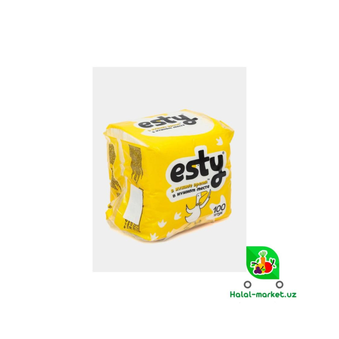 Бумажные салфетки ESTY 100шт