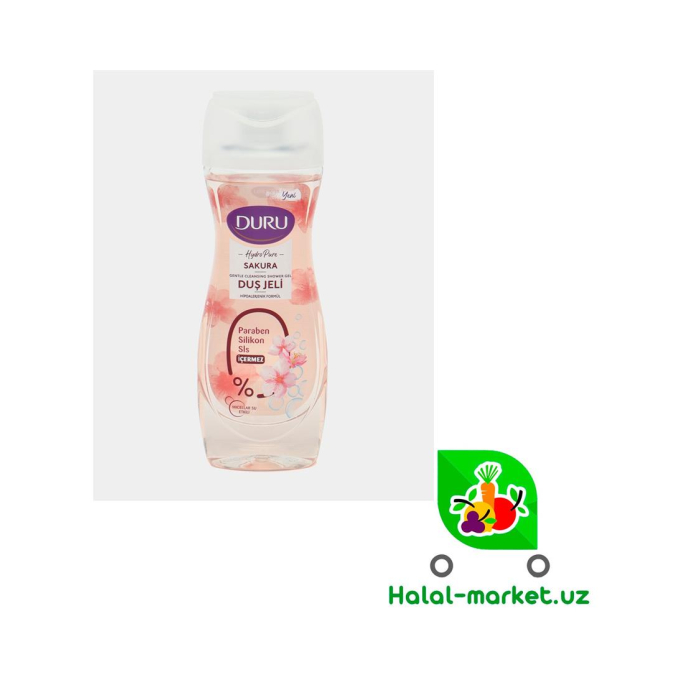 DURU Hydro Pure Sakura 450ml uchun dush gel