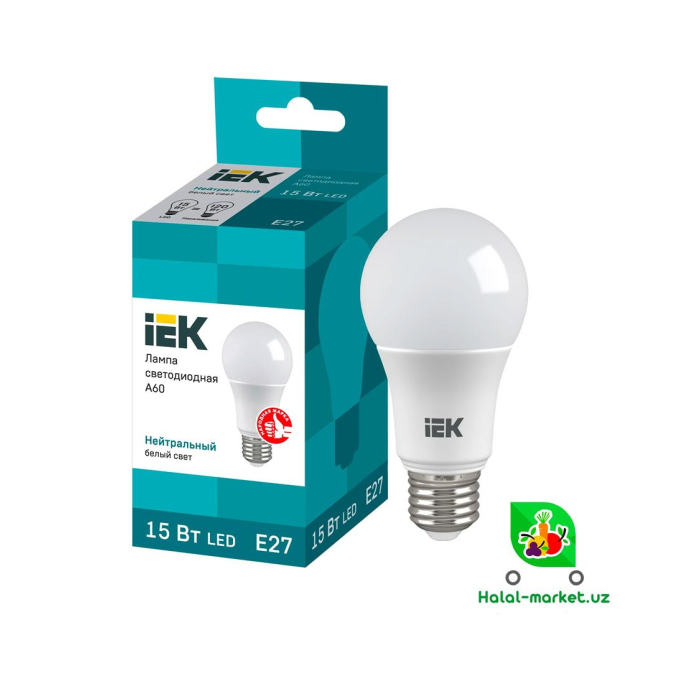 IEK Econom A60 15Вт 1шт lampochka