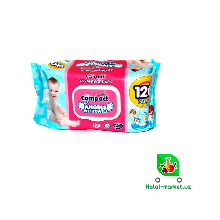Влажные салфетки COMPACT Angels 120шт