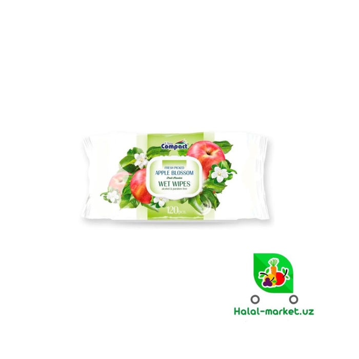 COMPACT Apple Blossom 120 dona namlik salfetkalar