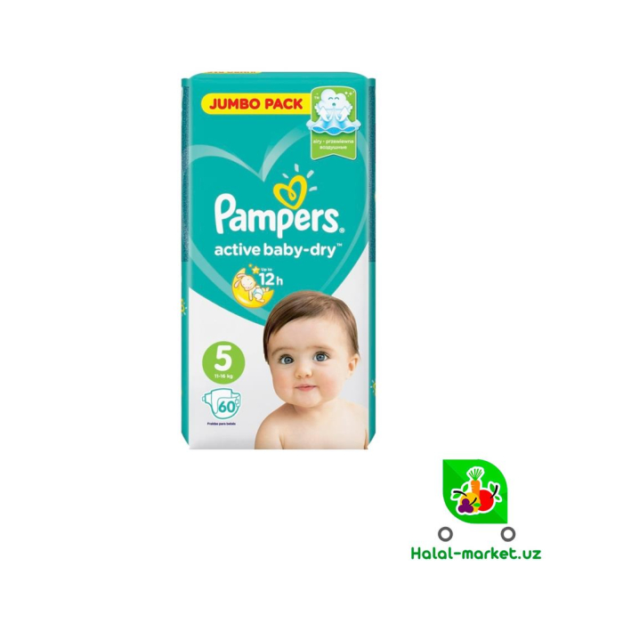 Подгузники PAMPERS Activ baby 5 (60шт)
