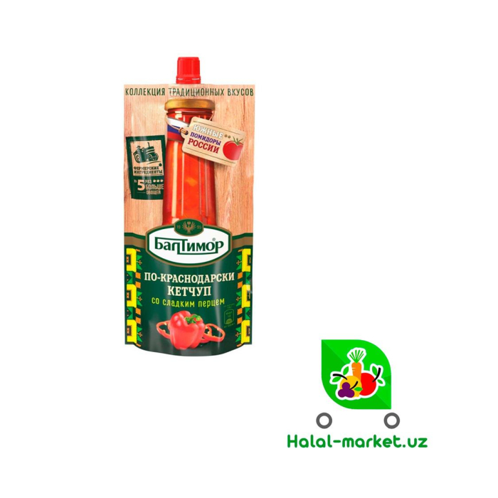BALTIMOR Ketchup Shirin qalampir bilan 260gr