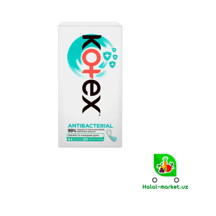 Ежедневки KOTEX Antibacterial 20шт