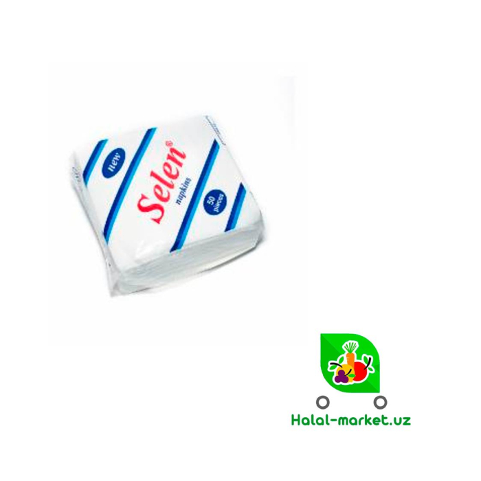 Quruq Salfetkalar SELEN (katta) 50ta