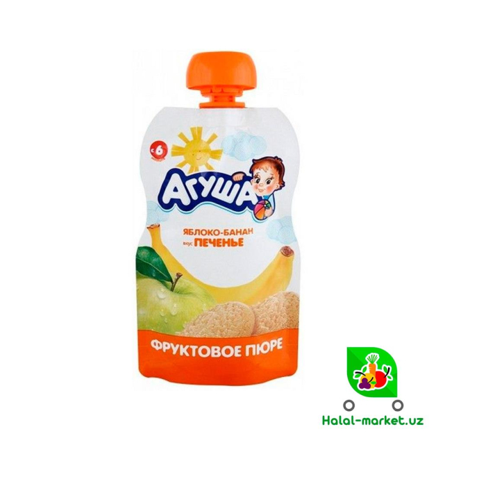 Пюре АГУША Фруктовый 90гр М/У