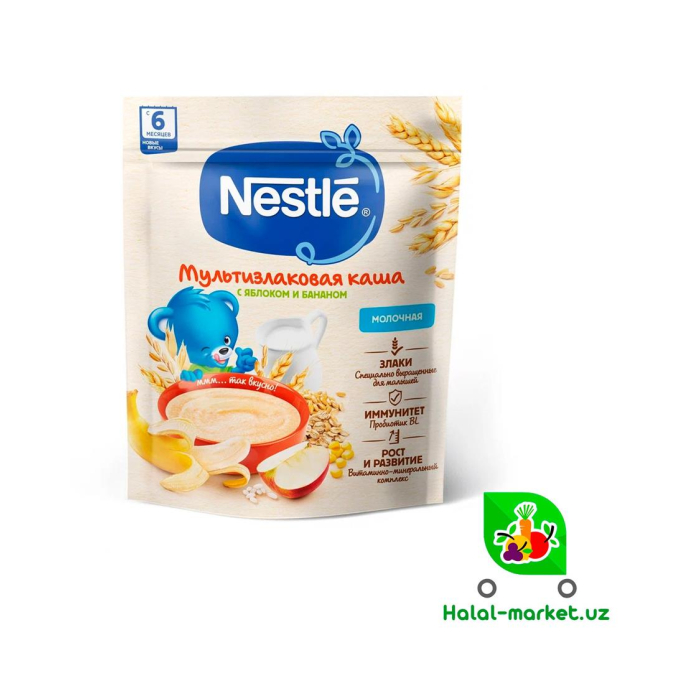 Каша NESTLE с Яблоком и Бананом 200гр
