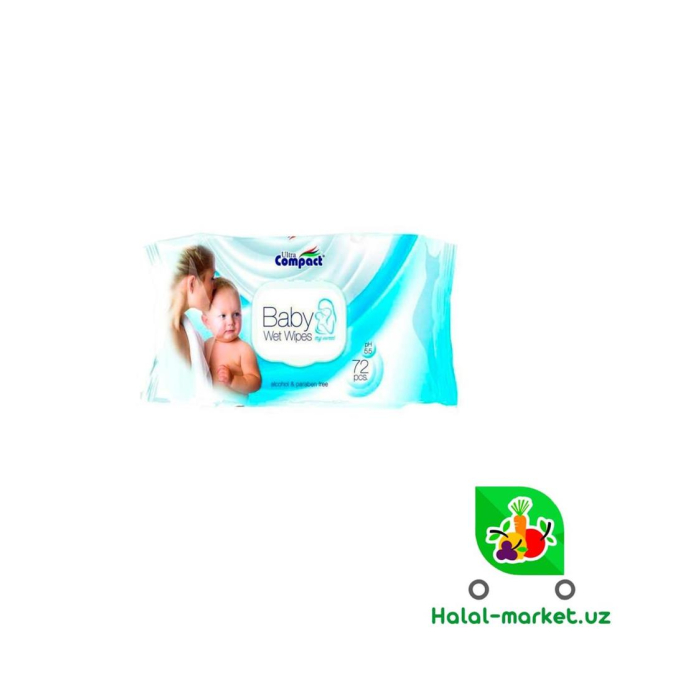 COMPACT Baby Eco pack72шт namlik salfetkalar