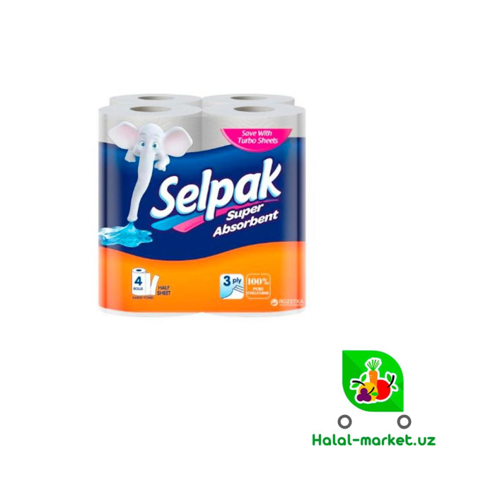 SELPAK COMFORT 4 rolikli qog'oz sochiq