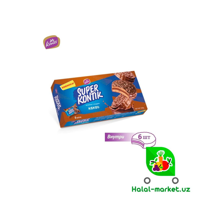 Sandwich pechene SUPER KONTIK Kakao 150gr