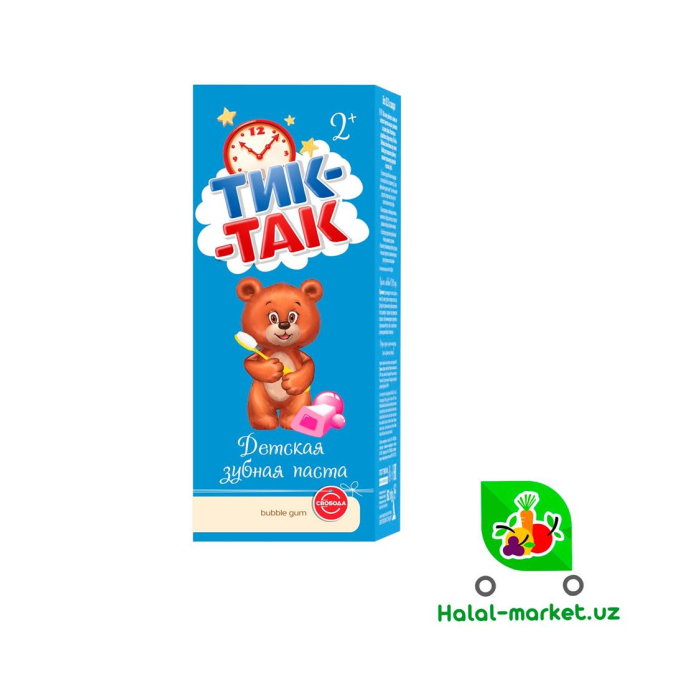 Tish/To'ldiruvchi Tik-Tak Bubbie Gum 2+ 62gr