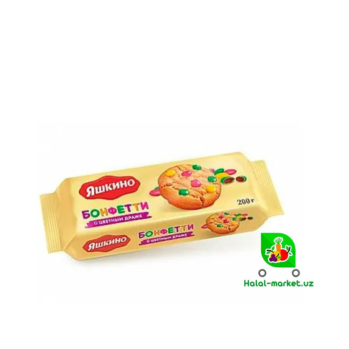 YASHKINO BONFETTI pechene rangli draje 200gr