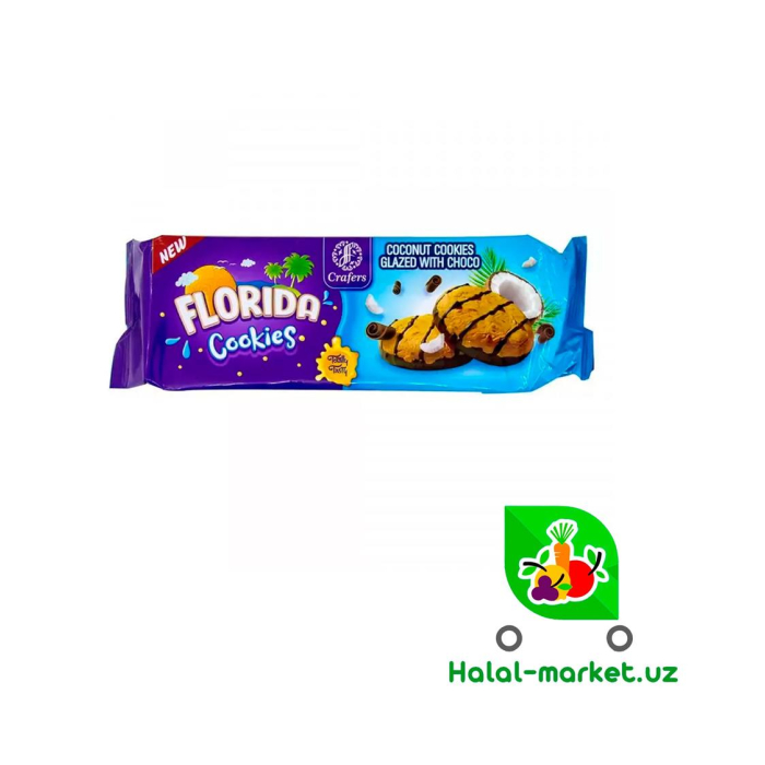 Печенье Florida Cookies CRAFERS с кусочками шоколда 180гр