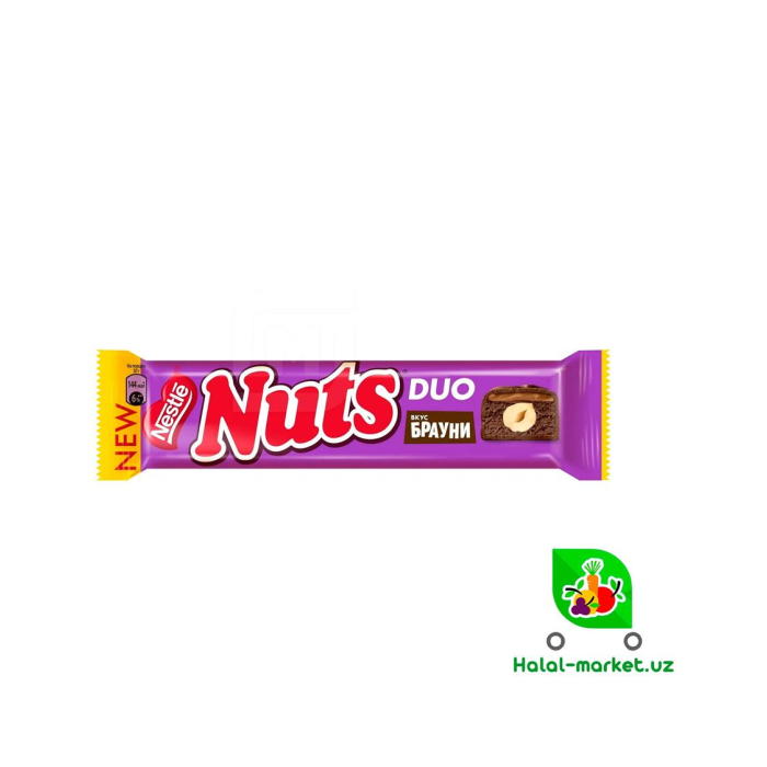 Батончик NUTS DUO Баруни 60гр