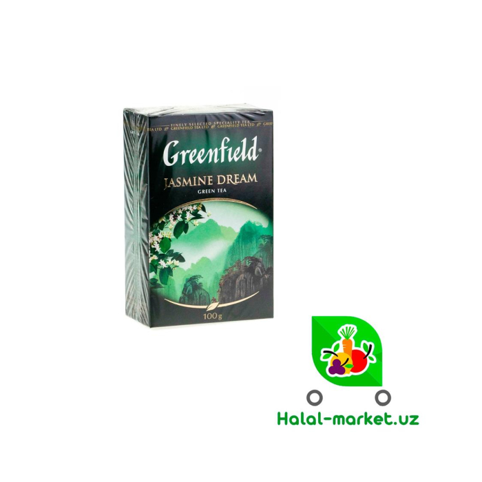 GREENFIELD yashil JASMIN bargli 100gr