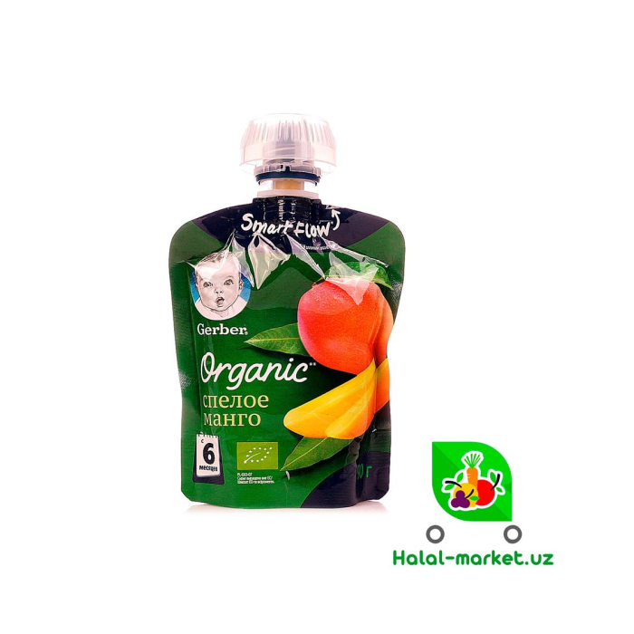 Пюре детское GERBER Спелое Манго 90гр