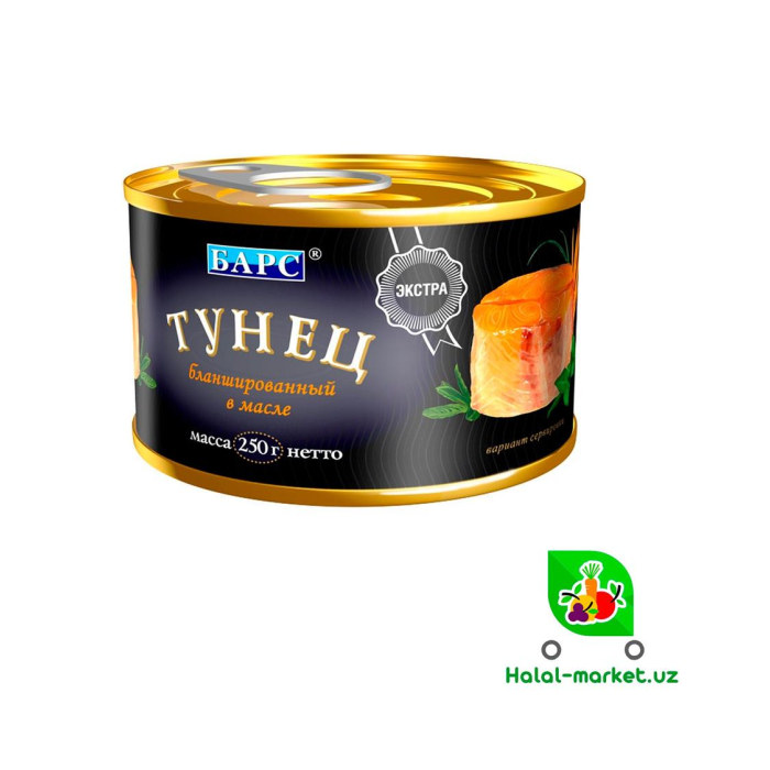 Тунец в масле БАРС 125гр