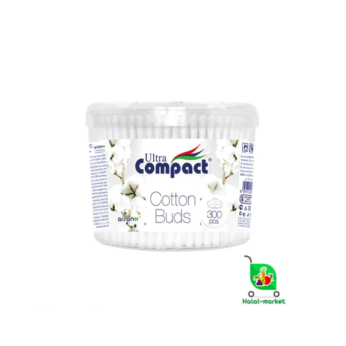 Quloq paxtalari Compact 300 dona (dumaloq qadoq)