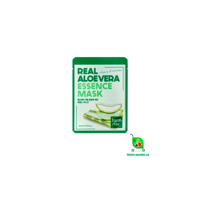 REAL ALOE VERA 23гр uchun yuz maskasi