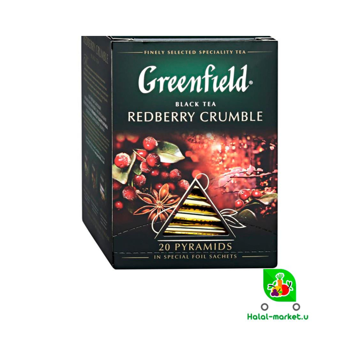 Qora choy GREENFIELD Redberry Crumble 20bags