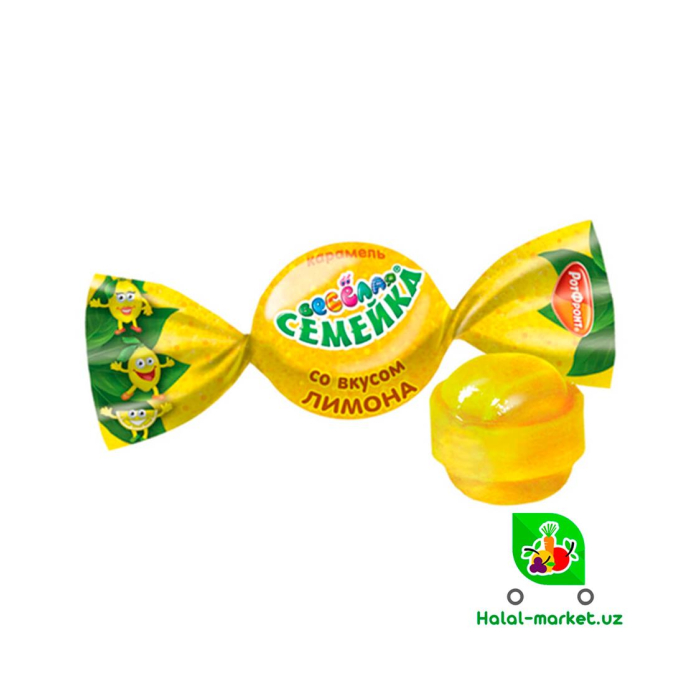 Limon ta'mli VESЁLAYA SEMEYKA karameli (og'irlik)