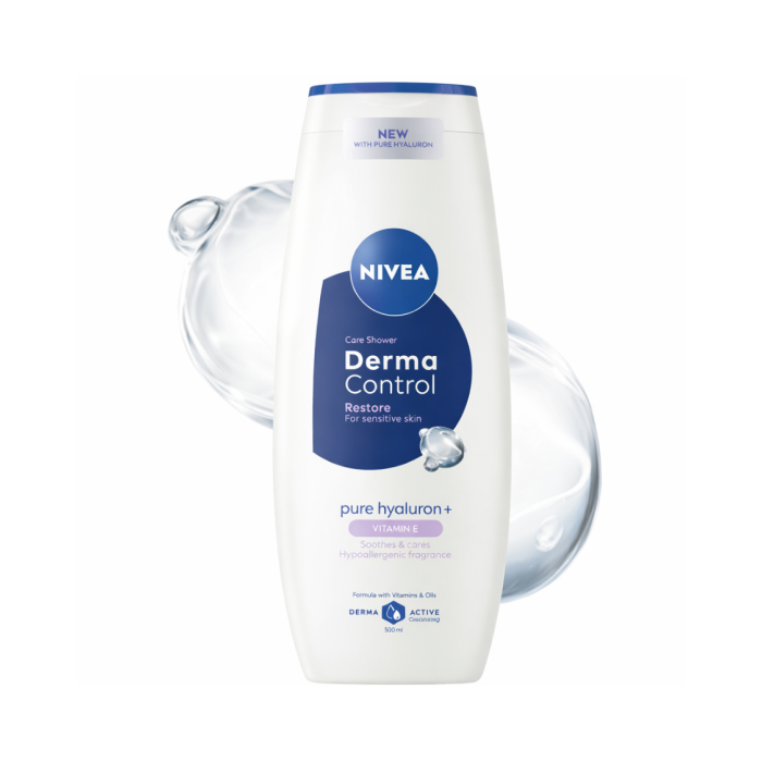 NIVEA DERMA CONTROL vitamin E 250ml uchun dush gel