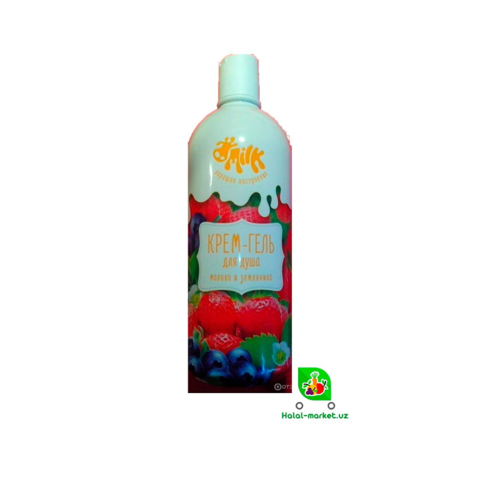 MILK Krema-Gel Dush uchun Sut va Qulupnay 800ml