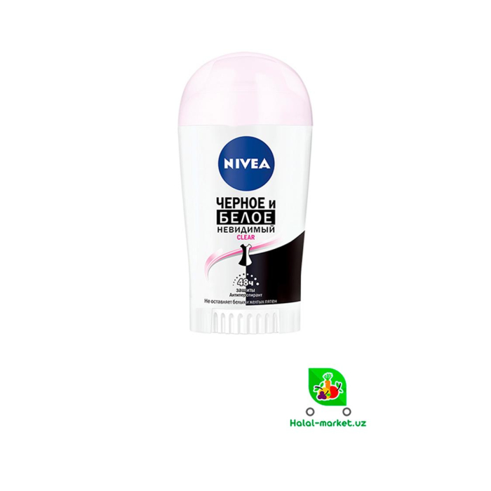 Стик NIVEA WOMEN Чёрное и Белое Невидимый 50мл