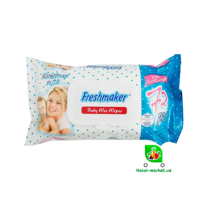 Freshmaker namli ho'l salfetkalar 72 dona